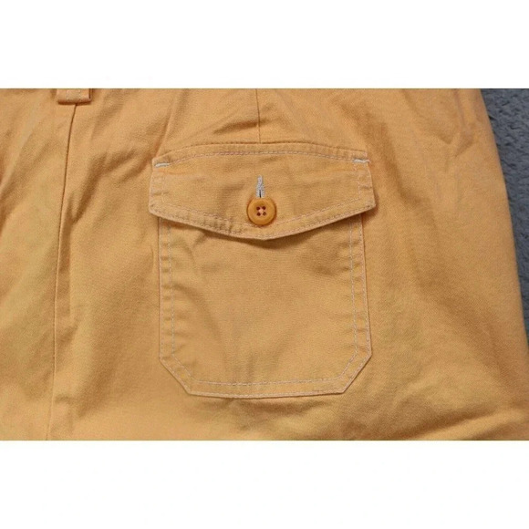 Land's End Women's Orange Pants-Tabs to Roll Up-Size 14P - Picture 8 of 9